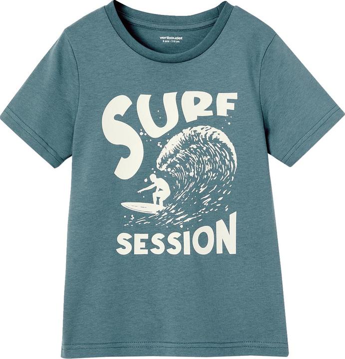 Vertbaudet Jungen T-Shirt BASIC mit Print vorn (158)