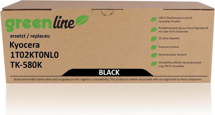 Immagine prodotto Inkadoo Toner greenline sostituisce il toner Kyocera 1T02KT0NL0 / TK-580 K XL, nero Nero (FC)