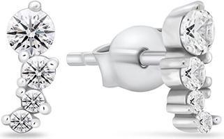 Image du produit Brilio Silver - Charmants boucles d'oreilles en argent avec zircons EA968W