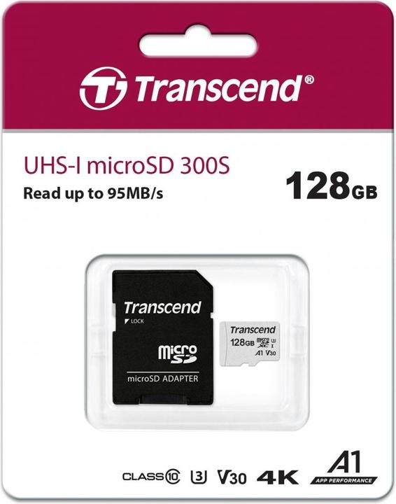 Produktbild Transcend 300S (128 GB, microSD, U3, UHS-I)