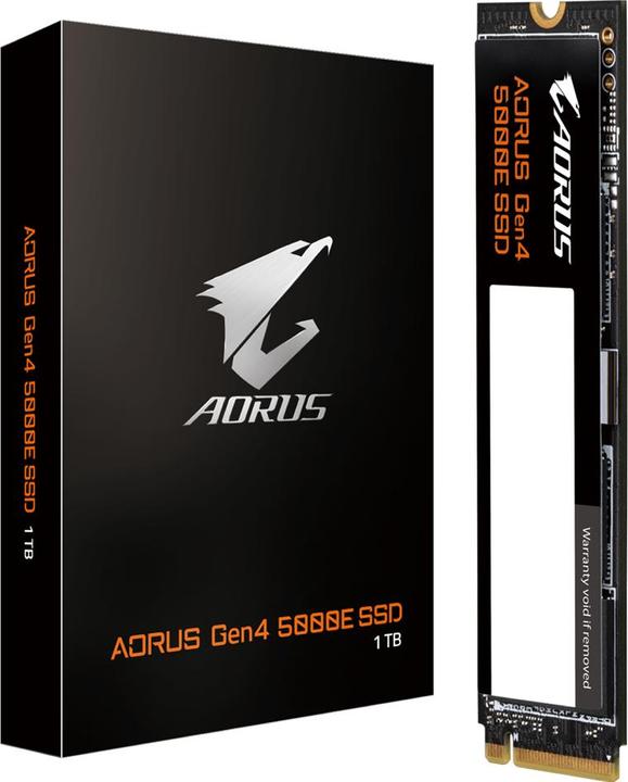 Immagine prodotto Gigabyte SSD GBT AORUS 5000E M.2 1TB PCIe Gen4x4 2280 (1000 GB, M.2 2280)