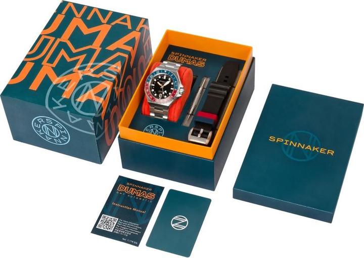 Actual product image Spinnaker SP-5119-44 Dumas Automatic GMT Men's Watch 44mm 30ATM (Diving watch, 44 mm)
