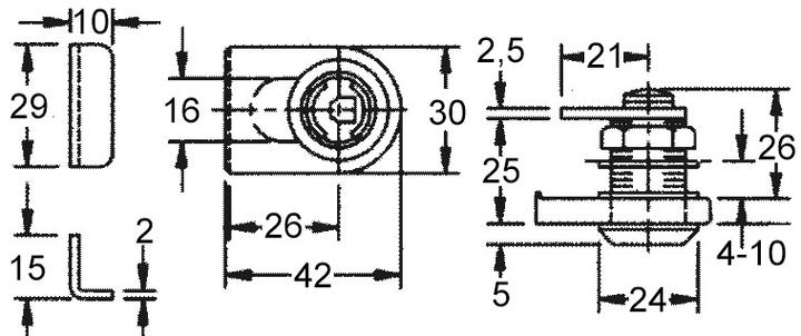 Produktbild WKS - P5000 Glastürschlösser