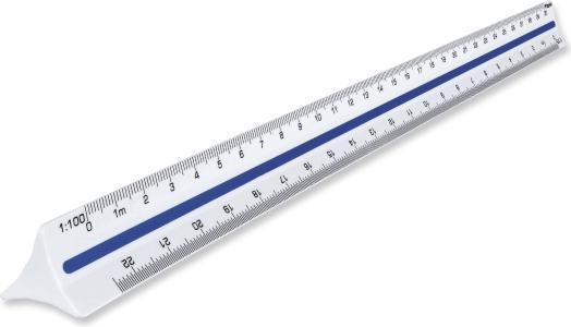 Produktbild Maped Målestok, 6 måleskalaer (1:100 - 1:500), 30 cm (30 cm)