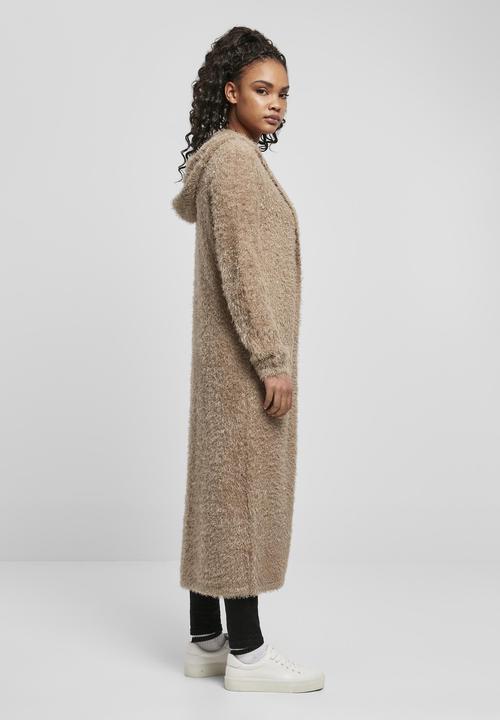 Actual product image Urban Classics Ladies Hooded Feather Cardigan (XS)