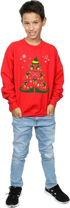 Actual product image Elf Boys Christmas Tree Sweatshirt (128)