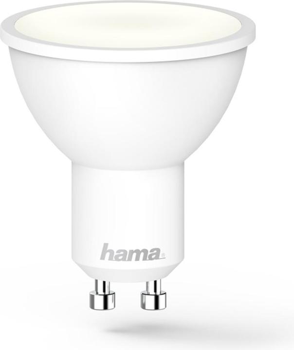 Image du produit Hama Lampe LED WLAN, GU10, 5,5 W, sans hub, pour commande vocale/par application, blanc (GU10, 5.50 W, 400 lm, 1 x, G)