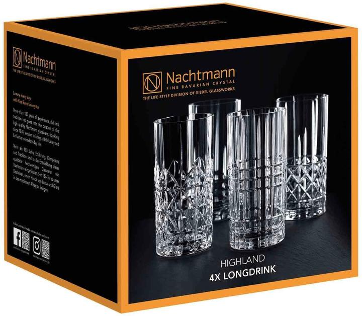 Actual product image Nachtmann Long drink tumbler Highland 37.5 cl 15.1cm Ø7.7cm Set of 4 (4.45 dl, 4 x, Long drink glasses)