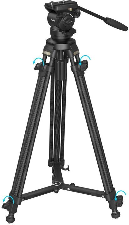 Actual product image SmallRig Lightweight Video Carbon Fibre Tripod Kit AD-50 4685 (Carbon)