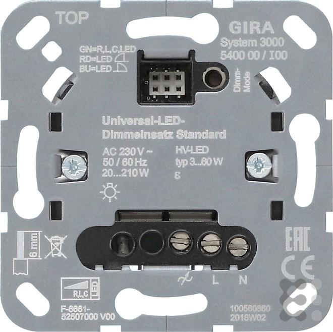 Produktbild Gira System 3000 Universal LED 540000 Standard Dimmeinsatz