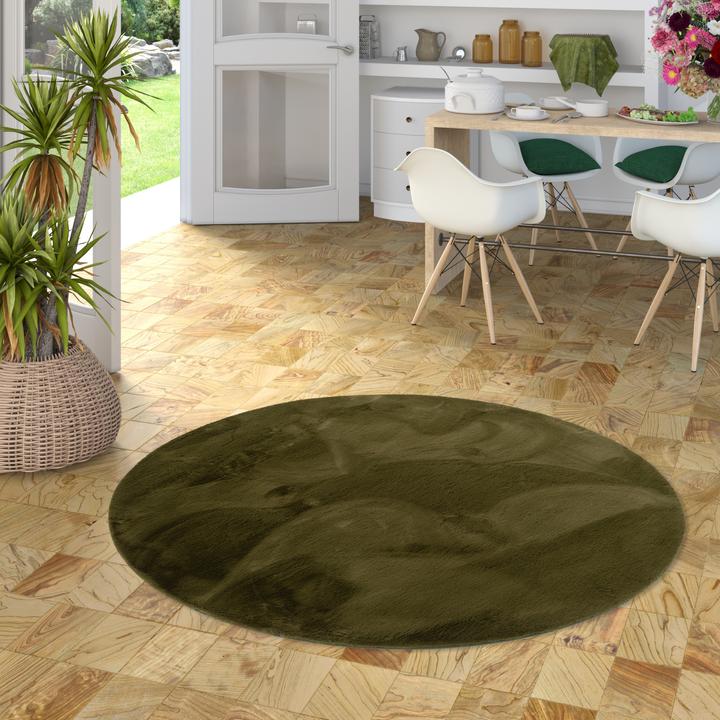 Produktbild Pergamon Luxus Super Soft Fellteppich Plush Rund (160 x 160 cm)