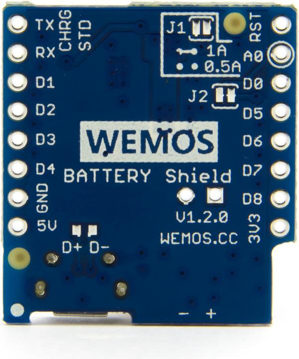 Produktbild Purecrea WeMos D1 Mini LIPO Batterie Shield V1.2.0