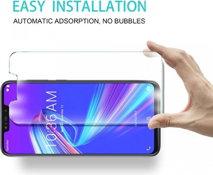 Image du produit Screenguard Asus Zenfone Max Pro M2 Film de protection en verre blindé Case Friendly Design (1 pièce(s), Asus Zenfone Max Pro (M2))