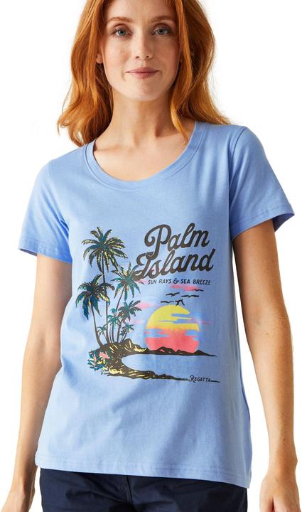Actual product image Regatta Womens/Ladies Filandra VIII Palm Tree T-Shirt (44 D)