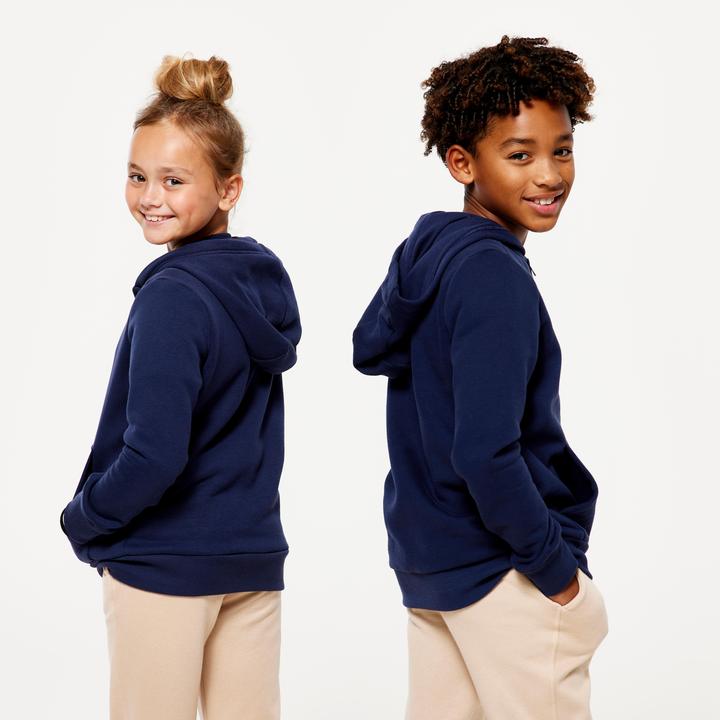 Produktbild Domyos Kapuzenjacke Kinder - marineblau (8, 9, 10)