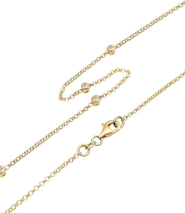 Produktbild Elli Halskette Solitär Basic Kristalle 925 Silber (925er Sterling Silber, Glaskristall)