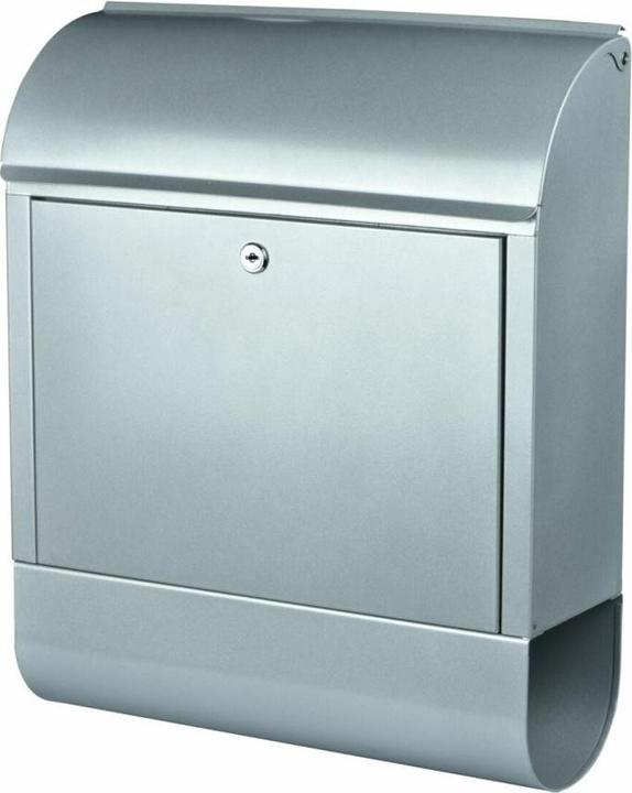 Actual product image Burg Wächter Scandic 825 Si letterbox Height 460 mm Width 380 mm Depth 125 mm silver steel DIN C4