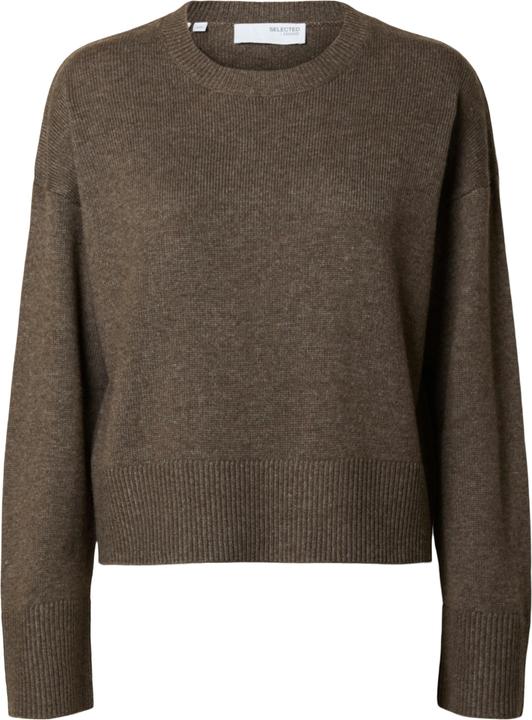 Selected Femme Slflara Ls Knit O-Neck Bf