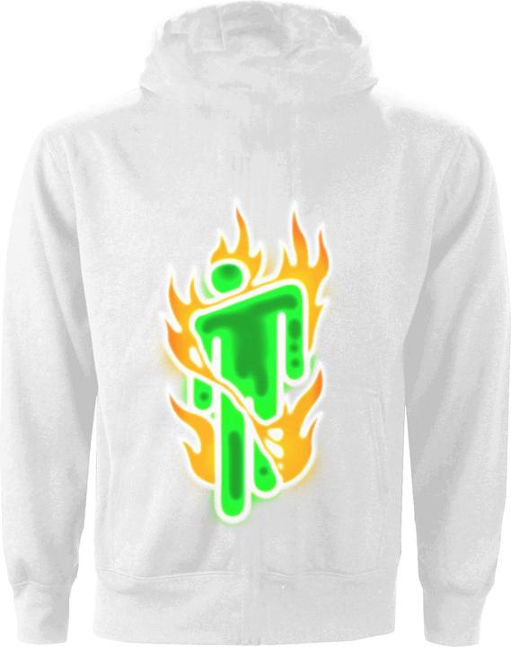 Actual product image Universal Textiles Unisex Adult Flames Logo Hoodie (XL)