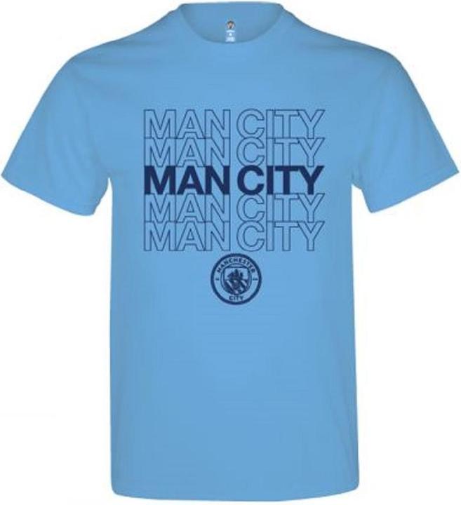Manchester City FC Man City Erwachsene Logo TShirt Himmelblau
