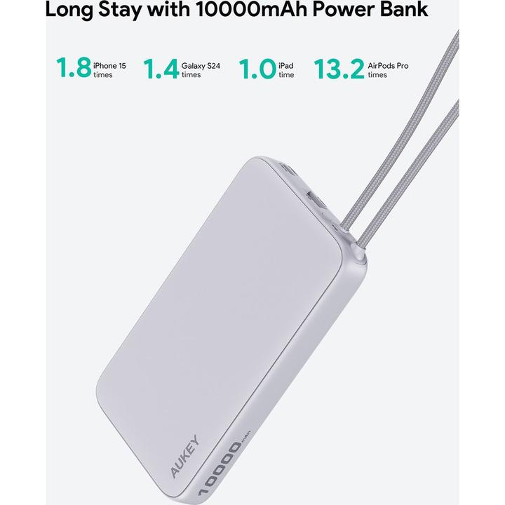 Actual product image Aukey Spark Sling (10000 mAh, 22.50 W, 22.50 Wh)