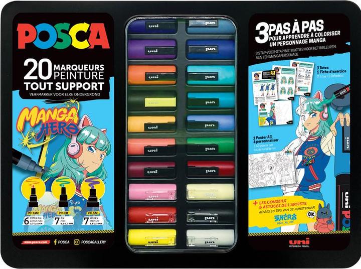 Image du produit Uni-ball Set de 20 feutres MANGA (Multicolore, 20 x)