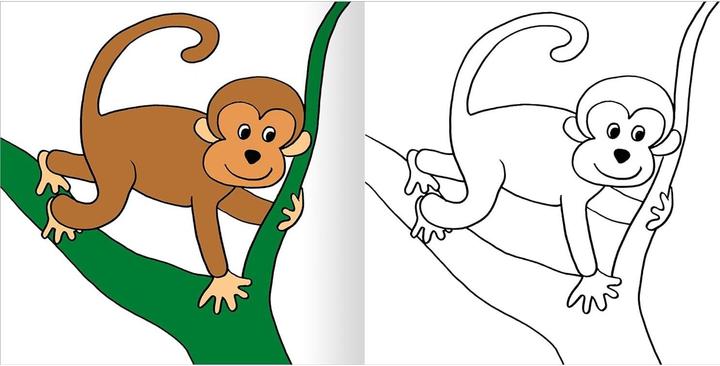 Actual product image My first thick coloring book