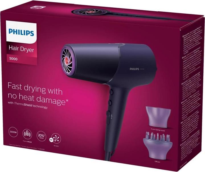 Actual product image Philips 5000 Series BHD514/00 Hair Dryer with ThermoShield Technology