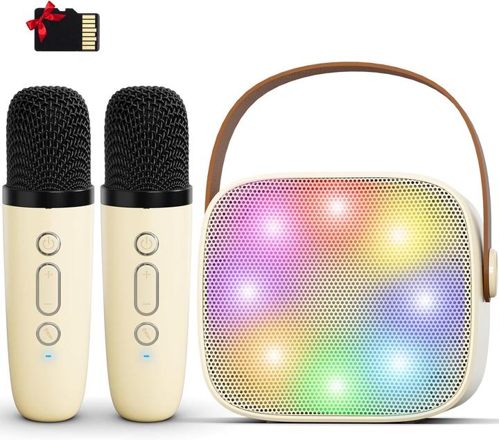 Produktbild Voijump Karaoke-Maschine für Kinder mit Mikrofon und Lichteffekten