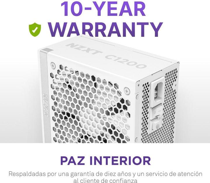 Image du produit NZXT C1200 Gold ATX 3.1 blanc | Alimentation PC 1200W (1200 W)