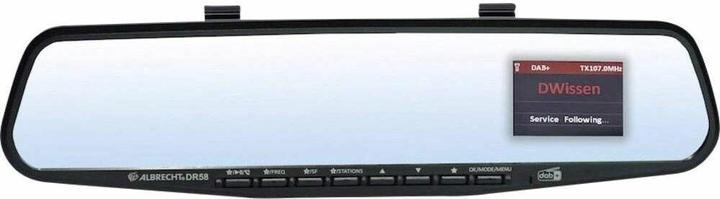 Albrecht DR 58 DAB+ Autoradio Adapter im Rückspiegel