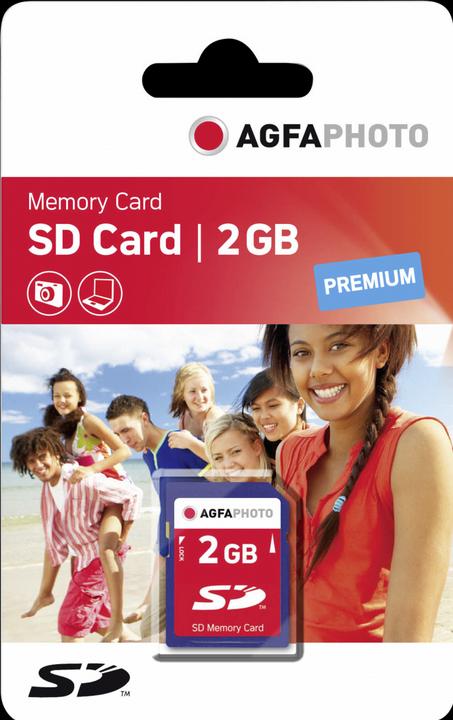Image du produit AGFAPHOTO Carte SD 2Go 2Go 133x Premium (2 Go, SD)