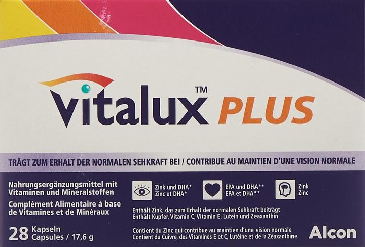 Actual product image Vitalux Plus caps (84 Piece, Capsules, 98 g)
