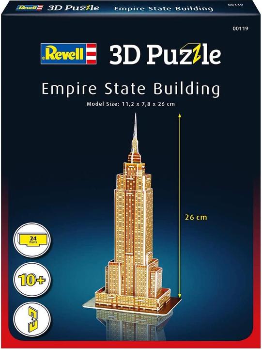 Actual product image Revell Empire State Building 3D Puzzle (24 pieces)