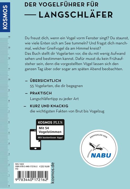 Image du produit Kosmos Der frühe Vogel kann mich mal - der Vogelführer für Langschläfer (Allemand, Michael Schmolz, 2022)