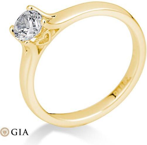 Actual product image Breuning 4 prong set from 0.40 ct. (53, 750/18 K Gold)