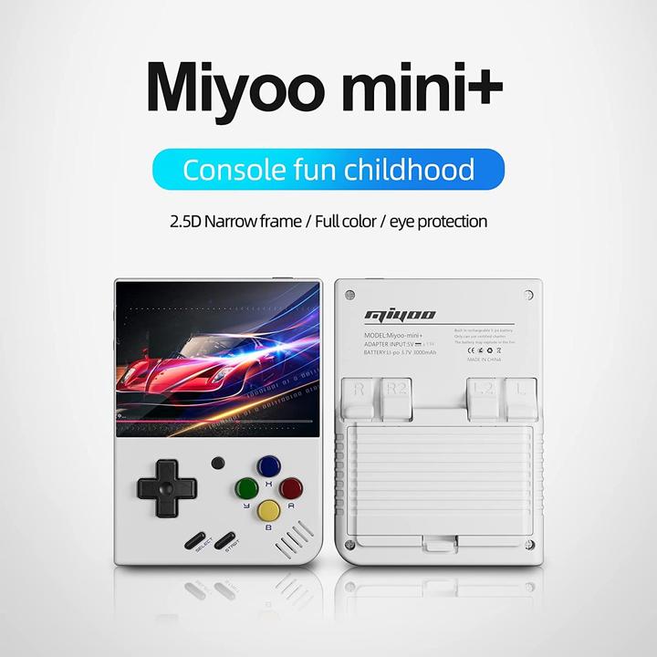 Actual product image Miyoo Mini Plus Retro Gaming Console with 128GB incl. 28000 pre-installed games