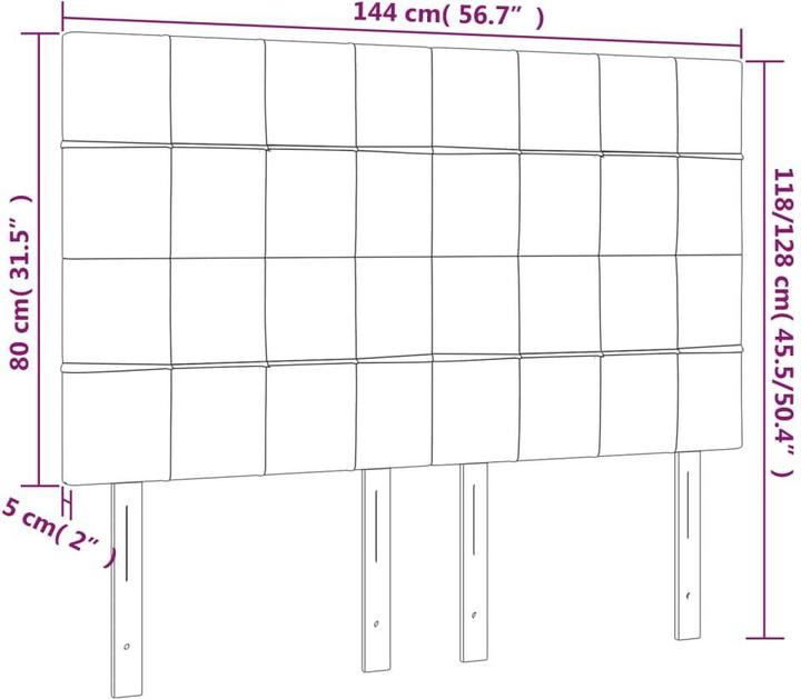 Produktbild VidaXL Alyssa (144 x 5 x 128 cm)