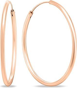 Image du produit Brilio Silver - Boucles d'oreilles en bronze intemporel EA69R - Diamètre : 2 cm