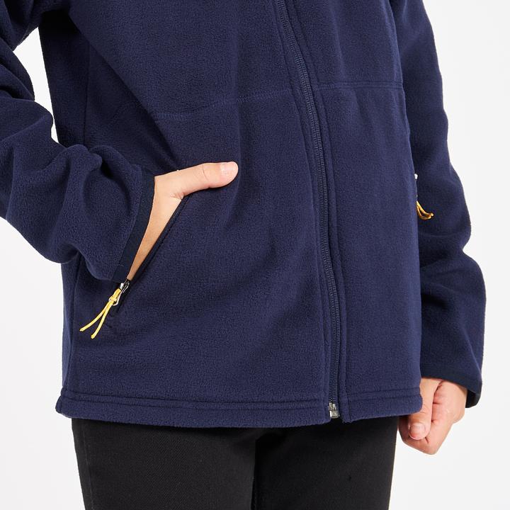 Produktbild Tribord Fleecejacke Segeln Kinder warm 100 blau/schwarz (8, 9, 10)
