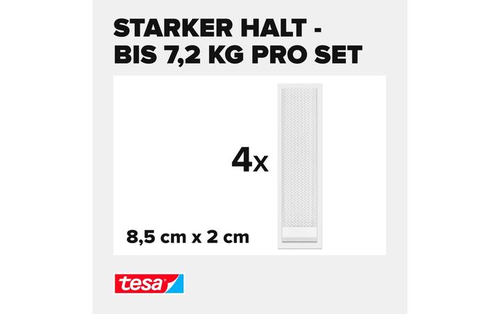 Image du produit tesa Powerstrips CLICK - Pastilles adhésives - Accrocher des images sans percer - Large 7,2kg - 4 x 2 (7.20 kg)