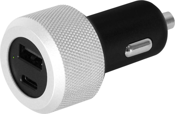 Produktbild Just Mobile Dual-USB Car Charger mit 1 x USB-C und 1 x USB-A Ladeport