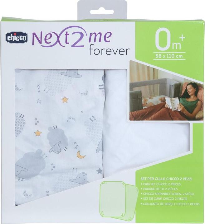Produktbild Chicco Beistellbett Next2Me Forever Bettwäscheset (58 x 110 cm)