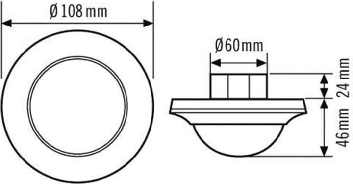 Actual product image Esylux Motion sensor (16 m)
