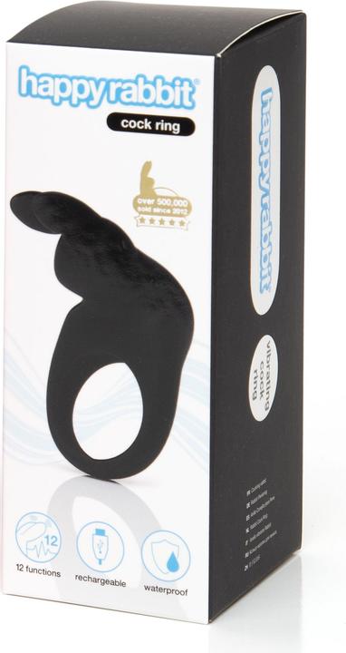 Happy Rabbit Cock Ring Black (3 cm)