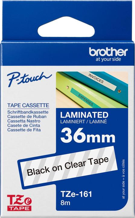 Produktbild Brother Tze-161 (3.60 cm, Schwarz, Transparent)