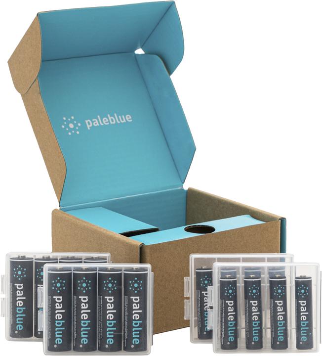 Pale Blue Sustainability Kit USB-C (16 Stk., AA, AAA, 1560 mAh)