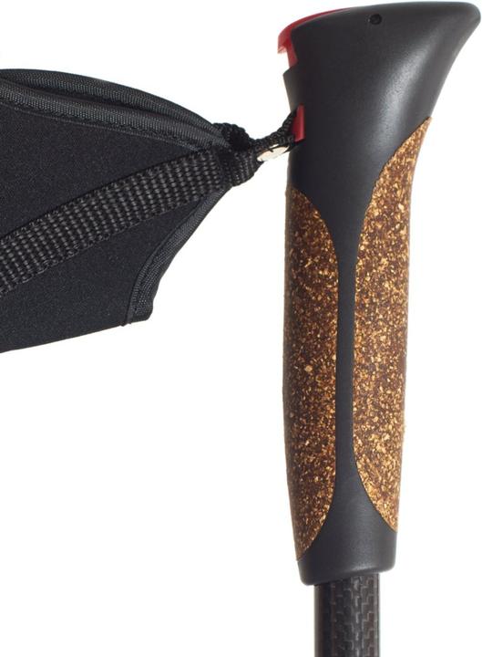 Actual product image Steinwood Carbon Nordic Walking Stöcke verstellbar mit Teleskop und Klemmverschluss mit extra Gummipuffer (135 cm)