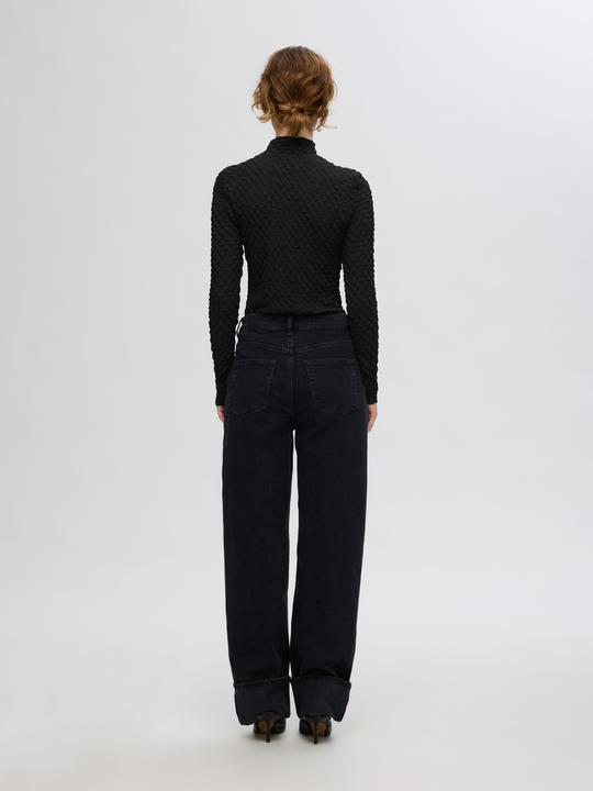 Produktbild Selected Femme Texturiertes Oberteil mit langen Ärmeln (XL)