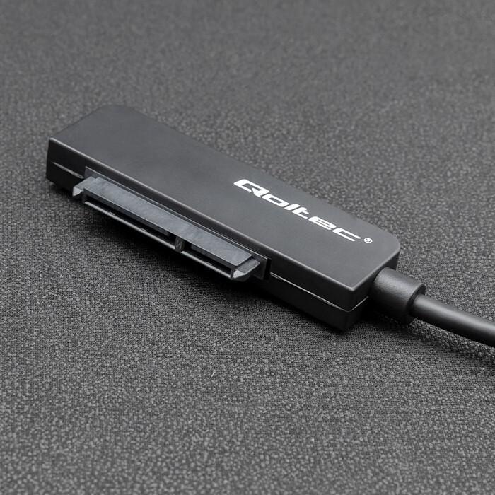 Produktbild Qoltec SATA Adapter für 2,5" SSD HDD, USB C, 2TB
